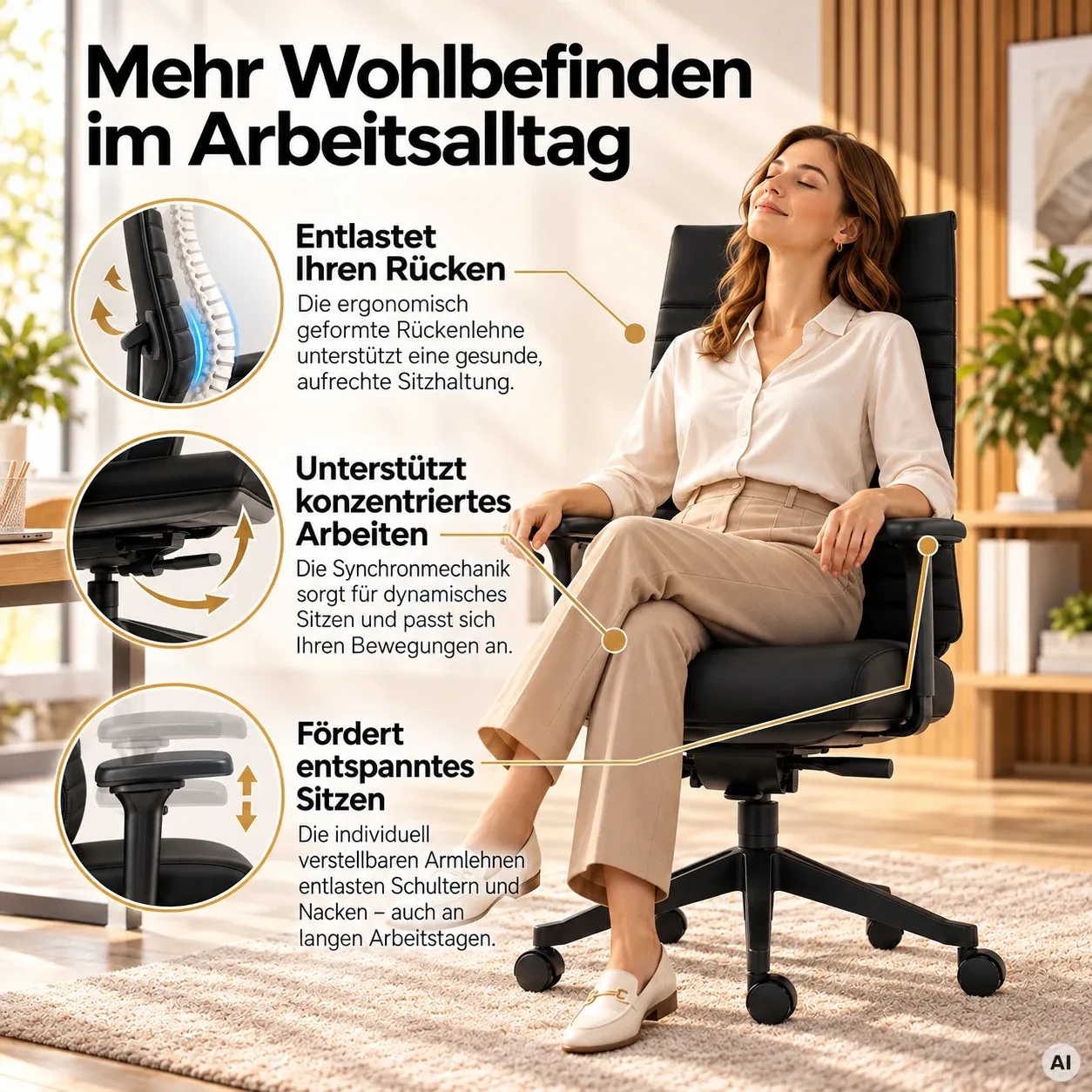 Heaven M - Hochwertiger & stylischer Bürostuhl